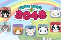 Cute Cats 2048 gameplay screenshot