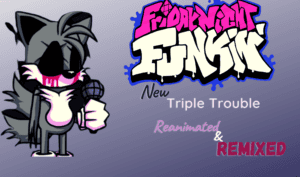 العب FNF مقابل New Triple Trouble Reanimated & Remixed الآن -  لقطة شاشة لعبة :xxx - :yyy