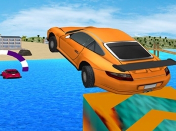 Play Water Car Game Now - Crazy :xxx - :yyy Game Screenshot