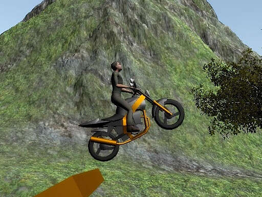 Conductor de motocicleta de tierra