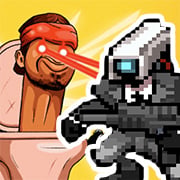 Play Skibidi Toilet and Nubik Survivors Now - Shooting :xxx - :yyy Game Screenshot