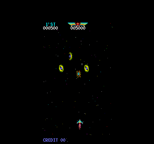 Play Moon War (Moon Cresta bootleg) Now -  :xxx - :yyy Game Screenshot