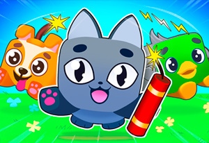 Angry Pets! Destroy the Building! gameplay screenshot