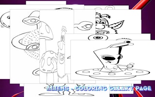 Aliens - Coloring Galaxy Page - Similar Game
