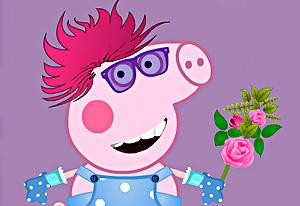 Play Peppa Pig Crazy Dress Up Now -  :xxx - :yyy Game Screenshot