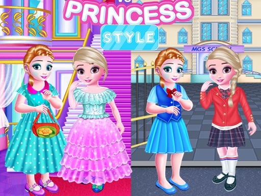 Escola de Meninas vs Estilo Princesa - Free Jogos Online Grátis com a Tag Girls Game