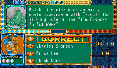 Play Quiz & Dragons (capcom quiz game 920701 USA) Now -  :xxx - :yyy Game Screenshot