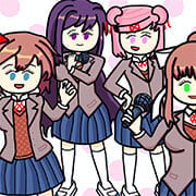 Juega a FNF X DDLC ahora -  Captura de pantalla de :xxx - Juego :yyy