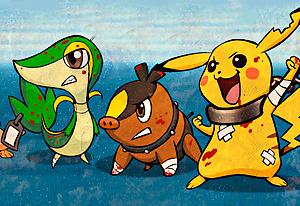 Play Pokémon Black and Blue Gotta Free 'em all! Now