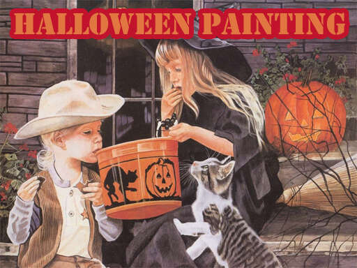 Halloween Painting Slide Games