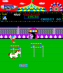Play Circus Charlie (level select, set 3) Now -  :xxx - :yyy Game Screenshot
