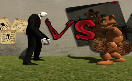 Play Slenderman VS Freddy The Fazbear Now -  :xxx - :yyy Game Screenshot