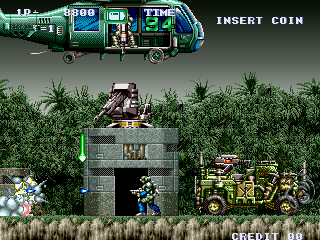 Play Gunforce - Battle Fire Engulfed Terror Island (US) Now -  :xxx - :yyy Game Screenshot