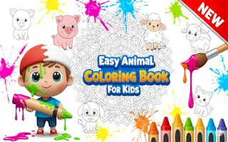 Easy Animal Coloring Book for Kids - Free coloring Game Like Coloriage Magique