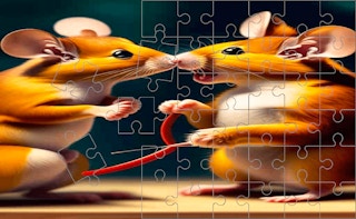 Cute Hamsters Picture piece - Free animal Game Like Puzzle De Bloco De Azulejo De Lobo