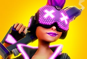 Gridpunk 3v3 Battle Royale gameplay screenshot