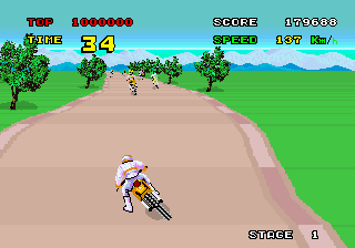 Play Enduro Racer (YM2151, FD1089B 317-0013A) Now -  :xxx - :yyy Game Screenshot