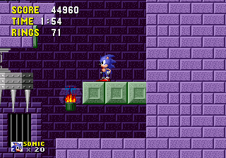 Play Sonic 1 - No Spin Challenge Now -  :xxx - :yyy Game Screenshot