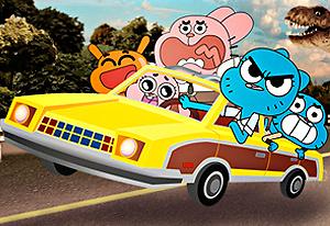 Play The Amazing World of Gumball: Wheels of Rage Now