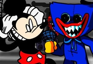 Spiele jetzt Friday Night Funkin': Mouse.avi vs Huggy Wuggy