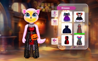Halloween with Angela - Free halloween Game Like Couples De Courge Pop