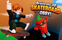 Play Brainrots 3D: Skateboard Obby! Free Online - Browser Game