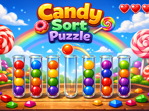 Сортировка Candy - Free Играйте в новейшие онлайн-игры первыми – Бесплатно и без скачивания Game