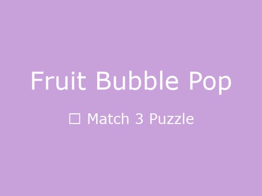 과일 뽀뽀팝 온라인 무료 플레이 - puzzle 게임 스크린샷