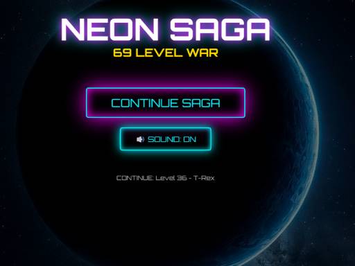 Saga Neon Tic Tac Toe: Guerra en Nivel 69 - Free Juega primero los últimos juegos online – Gratis y sin descargar Game