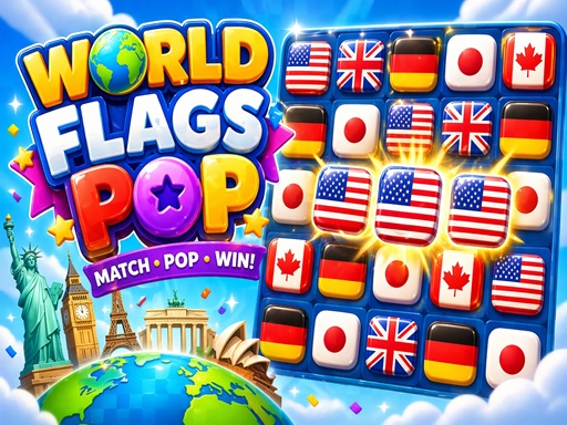 World Flags Pop Games