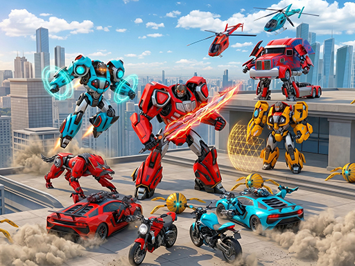 Flying Robot Transform Car Games - Free 最新線上遊戲搶先玩 – 免費且無需下載 Game