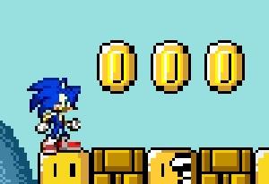 Spiele jetzt Sonic in Mario World 2